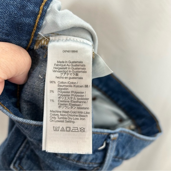 Madewell high rise denim cutoff jean shorts distressed - Picture 4 of 7